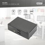 Digitus KVM Switch DisplayPort 2x1, KVM-Switch schwarz