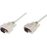 Digitus Serielles Datatransfer Verlängerungskabel, D-Sub9 (Stecker) > D-Sub9 (Buchse) beige, 3 Meter