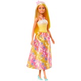 Mattel Barbie Royal-Puppe mit farbenfrohem Haar mit Strähnchen goldgelb, Rock mit Schmetterlingsmuster und Zubehör
