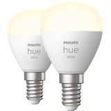 White Tropfenform P45 E14, LED-Lampe