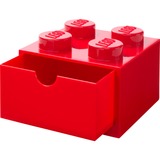 Room Copenhagen LEGO Schreibtischschublade 4          , Aufbewahrungsbox rot, Noppen