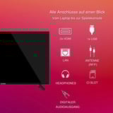 Telefunken D32F751X7CW, LED-Fernseher 80 cm (32 Zoll), schwarz, FullHD, Triple-Tuner, TiVo-Betriebssystem