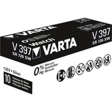 Varta Silberoxid-Knopfzelle 397, Batterie silber, 10 Stück