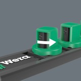 Wera Nuss-Magnetleiste C Deep 1 Steckschlüsseleinsatz-Satz 1/2" schwarz/grün, 6‑teilig