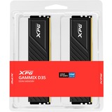 ADATA DIMM 16 GB DDR4-3600 (2x 8 GB) Dual-Kit, Arbeitsspeicher schwarz, AX4U36008G18I-DTBKD35, XPG Gammix D35, INTEL XMP