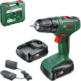 Bosch Heimwerken & Garten Akku-Bohrschrauber EasyDrill 18V-40 grün/schwarz, 2x Li-Ionen Akku 2,0Ah, Koffer, POWER FOR ALL ALLIANCE