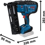Bosch Professional Akku-Holznagler GNH 18V-64-2 Professional solo, 18Volt blau/schwarz, ohne Akku und Ladegerät