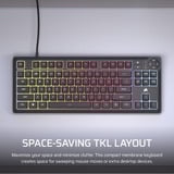 Corsair K55 CORE TKL, Gaming-Tastatur schwarz, DE-Layout, Rubberdome