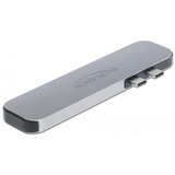 DeLOCK Dockingstation für MacBook grau, Dual HDMI, Power Delivery