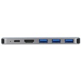 DeLOCK Dockingstation für MacBook grau, Dual HDMI, Power Delivery