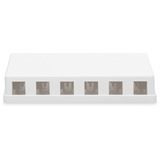 Digitus Konsolidierungs-Punkt Gehäuse, für 6x Keystone Module weiß, Aufputzbox, 6-Port