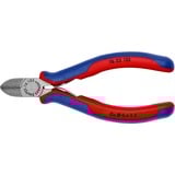 KNIPEX Seitenschneider 76 22 125, Schneid-Zange rot/blau, Länge 125mm