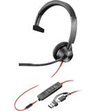 Poly Blackwire 3315, Headset schwarz, Mono, USB-C