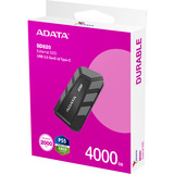 ADATA External SSD SD820 4 TB, Externe SSD schwarz/grau, USB-C 3.2 Gen 2 (10 Gbit/s)