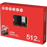ADATA XPG GAMMIX S55 512 GB, SSD schwarz, PCIe 4.0 x4, NVMe 1.4, M.2 2230