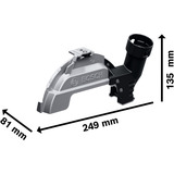 Bosch Professional Absaughaube GDE 180-CG Professional, Staubsauger-Aufsatz für große Ø 180mm Winkelschleifer