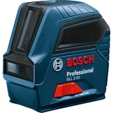 Bosch Professional Kreuzlinienlaser GLL 2-10 Professional blau/schwarz, rote Laserlinien