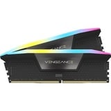 Corsair DIMM 64 GB DDR5-6000 (2x 32 GB) Dual-Kit, Arbeitsspeicher schwarz, CMH64GX5M2B6000Z40, Vengeance RGB, AMD EXPO