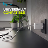 Digitus USB GaN Ladegerät 45W, 1x USB-C, 1x USB-A weiß