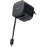 Intenso Power Adapter W65ACIC GaN, Ladegerät schwarz, 65W
