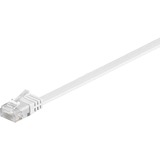 goobay Patchkabel RJ45 Stecker > RJ45 Stecker CAT.6 U/UTP weiß, 20 Meter, Flachkabel