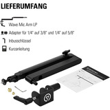 Elgato Wave Mic Arm (Low Profile), Halterung schwarz