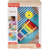 Fisher-Price Holz-Musiktisch mit 3 Percussion-Instrumenten, Musikspielzeug 