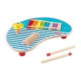 Fisher-Price Holz-Musiktisch mit 3 Percussion-Instrumenten, Musikspielzeug 