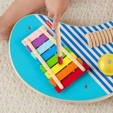 Fisher-Price Holz-Musiktisch mit 3 Percussion-Instrumenten, Musikspielzeug 