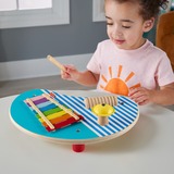 Fisher-Price Holz-Musiktisch mit 3 Percussion-Instrumenten, Musikspielzeug 