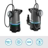 GARDENA Schmutzwasser-Tauchpumpe 20000 BASIC, Tauch- / Druckpumpe grau/schwarz, 550 Watt