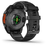 Garmin fēnix 8 - 47 mm, AMOLED, Smartwatch Schwarz/Schiefergrau, Silikon-Armband, Edelstahl