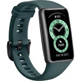 Huawei Band 6, Smartwatch schwarz, Silikonarmband in Forest Green