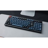 Keychron V5, Gaming-Tastatur schwarz/blaugrau, DE-Layout, Keychron K Pro Brown, Hot-Swap, RGB