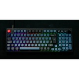Keychron V5, Gaming-Tastatur schwarz/blaugrau, DE-Layout, Keychron K Pro Brown, Hot-Swap, RGB