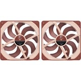 Noctua NF-A14x25 G2 PWM Sx2-PP, Gehäuselüfter PWM-Anschluss, 2 Lüfter, 140 mm