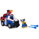 Spin Master Paw Patrol Fire Rescue - Chases Rettungsfahrzeug, Spielfahrzeug mit Geschoss-Abwurf und Chase Spielfigur