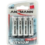 Ansmann Extreme Lithium Mignon AA, Batterie silber, 4 Stück