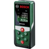 Bosch Laser-Entfernungsmesser PLR 30 C grün/schwarz, Reichweite 30m, Schutztasche, Retail