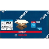 Bosch Professional Expert C470 Schleifblatt, Ø 125mm, K80 50 Stück, für Exzenterschleifer