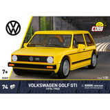 COBI Volkswagen Golf GTI (1976-1983), Konstruktionsspielzeug gelb, Maßstab 1:35
