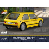 COBI Volkswagen Golf GTI (1976-1983), Konstruktionsspielzeug gelb, Maßstab 1:35