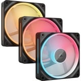 Corsair iCUE LINK LX120-R RGB Reverse, Gehäuselüfter schwarz, 3er Pack, 120 mm