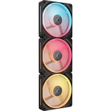 Corsair iCUE LINK LX120-R RGB Reverse, Gehäuselüfter schwarz, 3er Pack, 120 mm