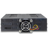 DeLOCK 5.25″ Wechselrahmen für 6 x 2.5″ SATA oder SAS HDD / SSD mit Schloss, Einbaurahmen 