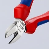 KNIPEX Seitenschneider 70 05 140, Schneid-Zange rot/blau, Länge 140mm