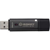 Kingston IronKey Locker+ 50 G2 256 GB, USB-Stick anthrazit, USB-A 3.2 Gen 1
