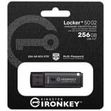 Kingston IronKey Locker+ 50 G2 256 GB, USB-Stick anthrazit, USB-A 3.2 Gen 1