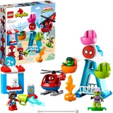 LEGO 10963 DUPLO Marvel Spider-Man & Friends: Jahrmarktabenteuer, Konstruktionsspielzeug Freizeitpark mit Spielzeug-Hubschrauber, Hulk und Green Goblin Figur