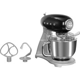 SMEG 50's Style SMF02BLEU, Küchenmaschine schwarz/silber